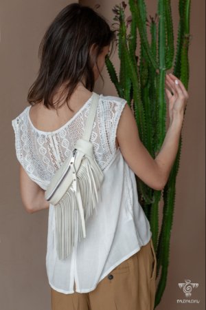 Работа Бохо Сумка Бананка Через Плече