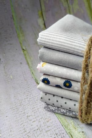 Работа Набор хлопка серая палитра 7шт.