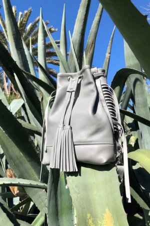 Робота Сірий Рюкзак Трансформер Зі З'ємною Бахромою