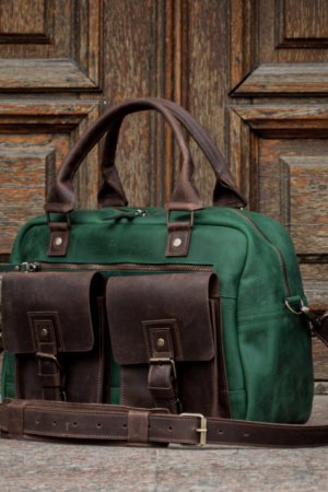 Робота Шкіряний саквояж, Чоловіча сумка для ручної поклажі