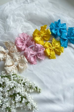 Работа набор бантики- резинки в садик, бантики в школу 2