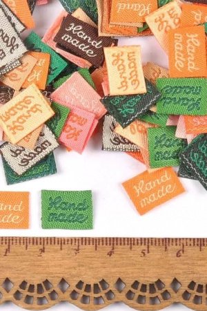 Робота Бірки тканинні Ручна робота мікс кольорів