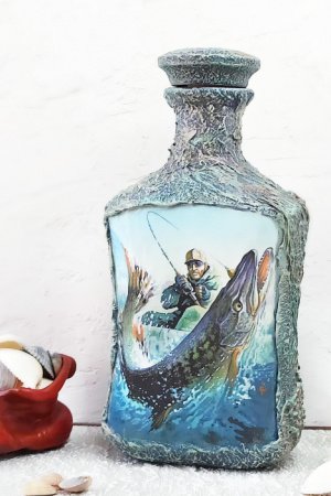 Работа Бутылка подарочная 