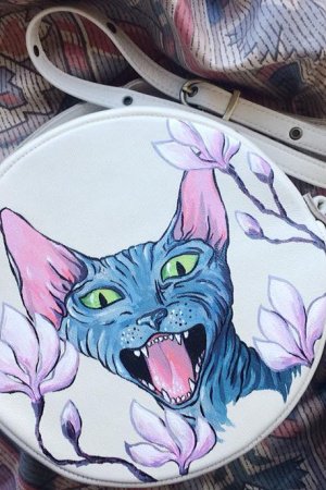 Работа Маленькая Сумка с домашними любимцами Сфинкс