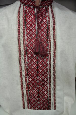 Работа Льняная рубашка-вышиванка