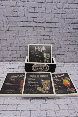 Робота Комплект підставок під чашки, склянки Преміум коктейлі