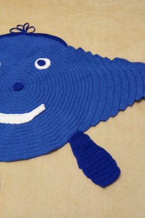 Работа Вязаные коврики в ванную