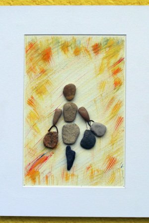 Работа Картина из камней с моря