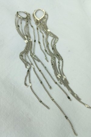 Работа Серьги серебряные