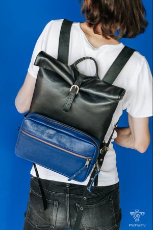 Робота Рюкзак Ролтоп З Сумкою Кишенею