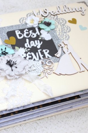 Работа Большой свадебный фотоальбом ручной работы в наличии 