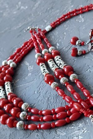 Робота Комплект з натуральних коралів "Тріо" 