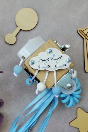 Работа Бизикубик голубой