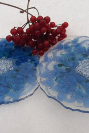 Работа Подстаканники из эпоксидной смолы 