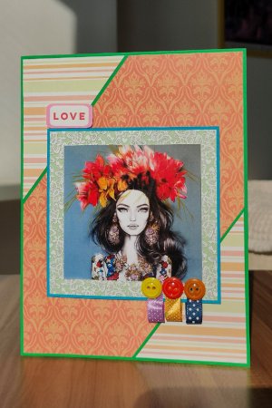 Работа Открытка "Девушка по имени Любовь"