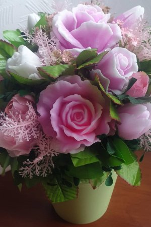 Робота Букет з милу ручної роботи  "Троянди"