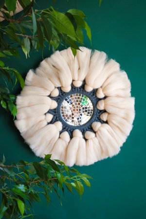 Работа Макраме с шерсти мериноса