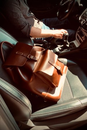 Работа Рюкзак шкіряний, рюкзак кожаный