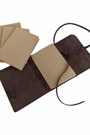 Робота Шкіряний блокнот на резинке 