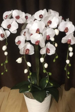 Работа Вазон орхидеи с фоамирана