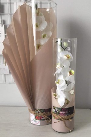 Работа Стеклянная колба с декором