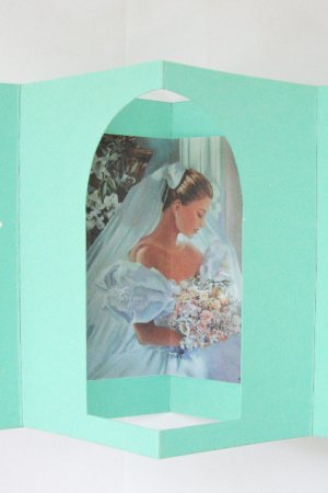 Работа Объемная открытка на свадьбу