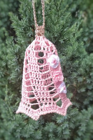 Работа Елочное украшение колокольчик