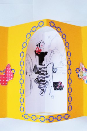 Работа Объемная открытка "Ты прекрасна!"