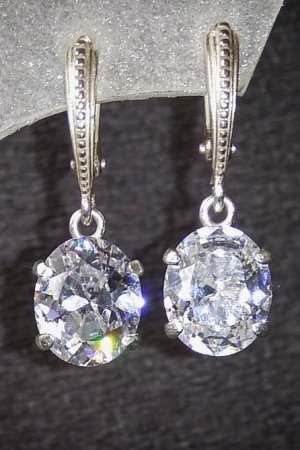 Работа Серебряные серьги &prime;Элизабет&prime;