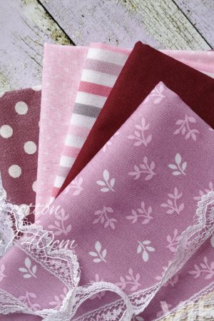 Работа Набор хлопка для рукоделия из 5 шт. Розово-лиловый