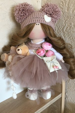 Работа подарок текстильная кукла