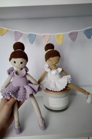 Работа Вязаная кукла балерина