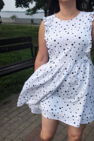 Работа Летнее платье в горошек