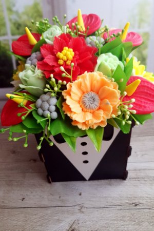 Работа Букет из мылу ручной работы "Мужчине"