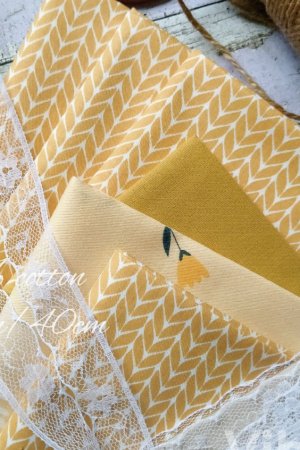 Робота Тканина бавовна карамельна в'язка косичка