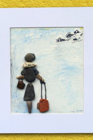 Работа Художественная картина из морских камней