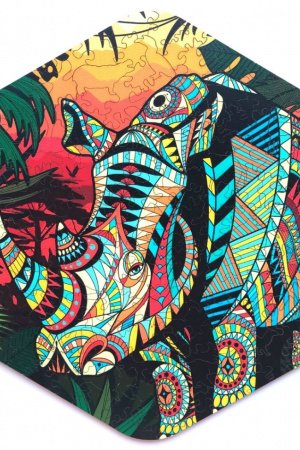 Робота Дерев'яні пазли Wouzzle Хранитель Савани 165 елементів