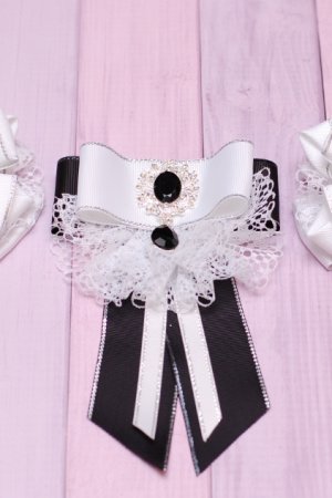 Робота Біло-чорний набір в школу (краватка і банти)