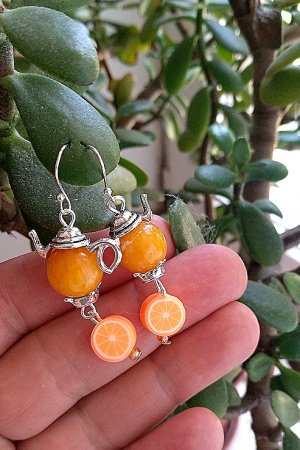 Робота Незвичайні сережки Апельсиновий чай