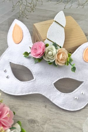 Работа Маска единорог, маска из фетра единорог