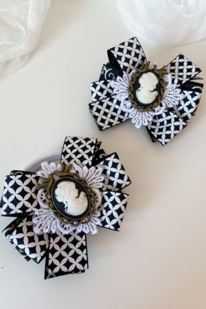 Робота Шкільні бантики на резинці чорні 2