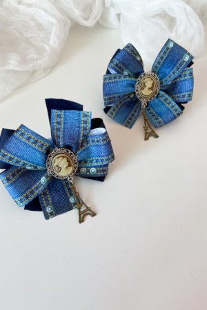Робота Шкільні бантики на резинці джинс