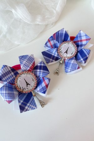 Робота Шкільні бантики на резинці блакитні