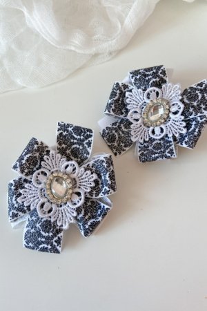 Робота Шкільні бантики на резинці  чорні 3