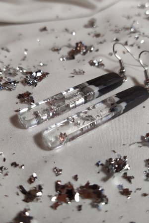 Работа Серьги с поталью