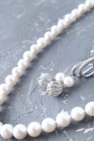 Робота Комплект прикрас з натуральних перлів № 333