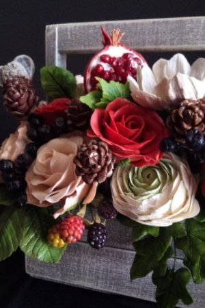 Робота Букет квітів з гранатом