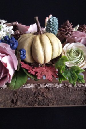 Работа Букет с тыквой.