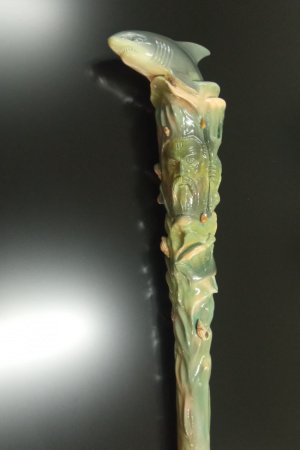 Работа Акула ,Посейдон , тростина, трость