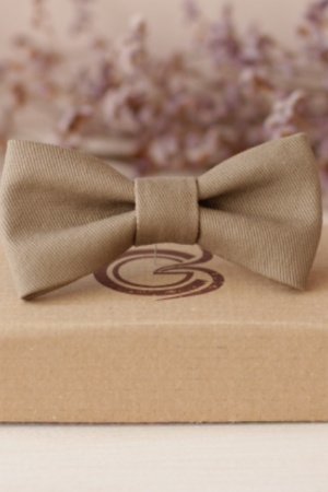 Работа Галстук-бабочка песчано-коричневый